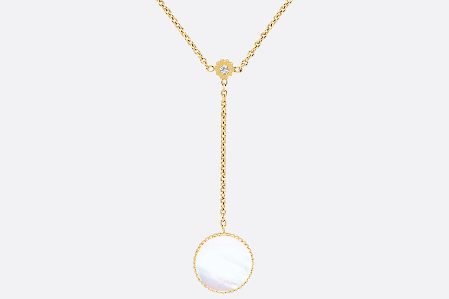 Rose Des Vents Necklace • Yellow Gold, Diamonds and Mother-of-Pearl