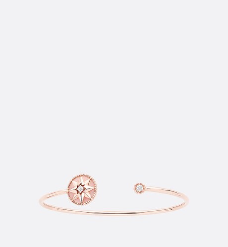 Rose Des Vents Bracelet • Pink Gold, Diamonds and Pink Opal