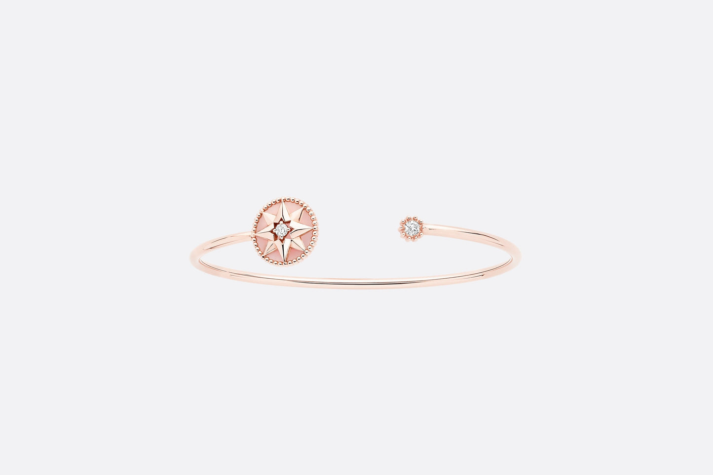 Rose Des Vents Bracelet • Pink Gold, Diamonds and Pink Opal