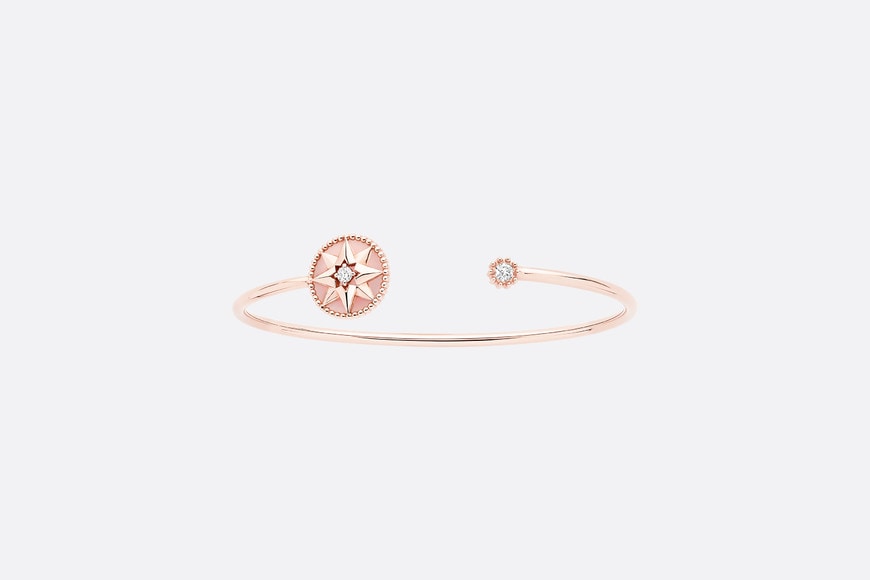 Rose Des Vents Bracelet • Pink Gold, Diamonds and Pink Opal