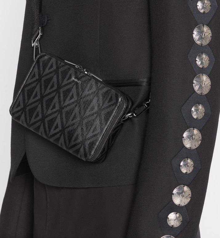 Messenger Pouch • Black CD Diamond Canvas