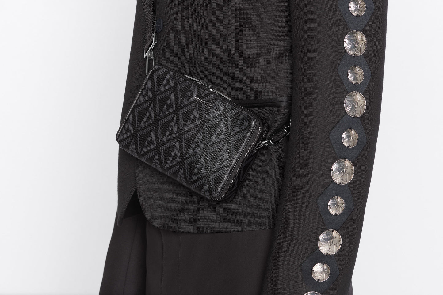 Messenger Pouch • Black CD Diamond Canvas