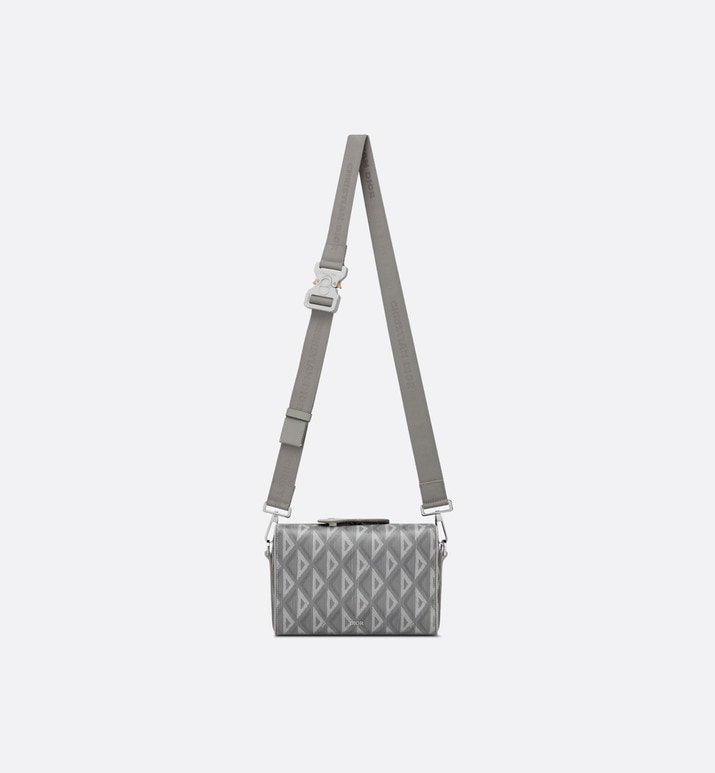 Dior Lingot Pouch • Dior Gray CD Diamond Canvas and Smooth Calfskin