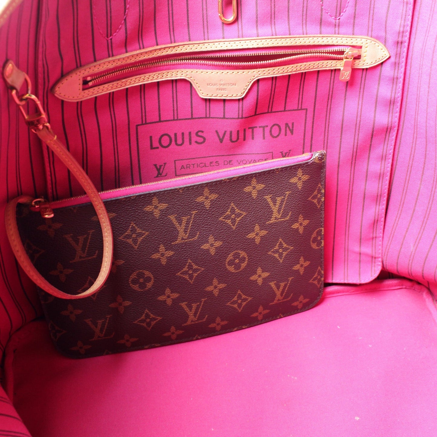 Neverfull GM W/ Wallet Monogram