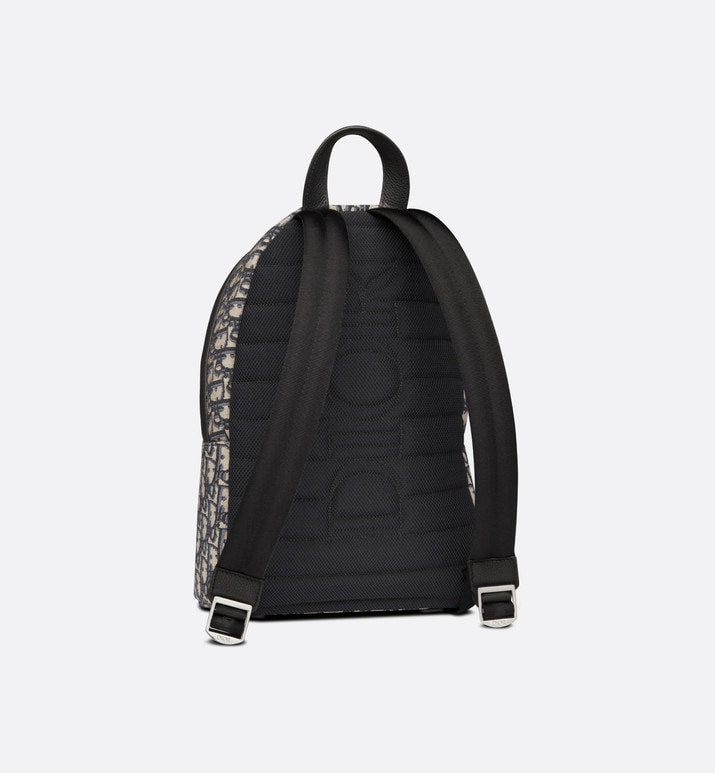 Rider Backpack • Beige and Black Dior Oblique Jacquard