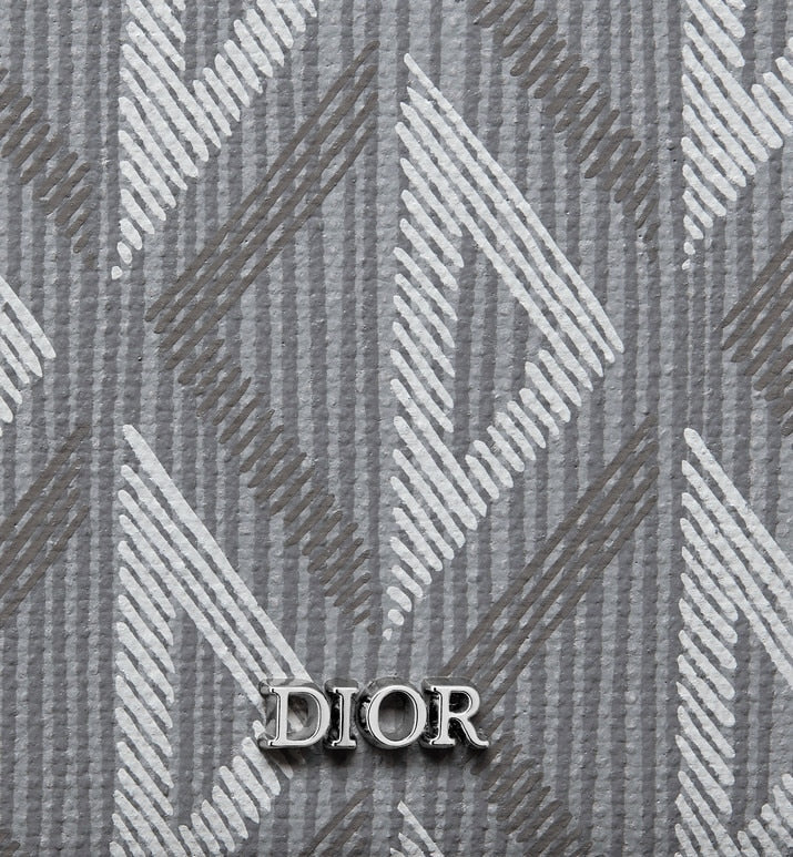 Wallet • Dior Gray CD Diamond Canvas