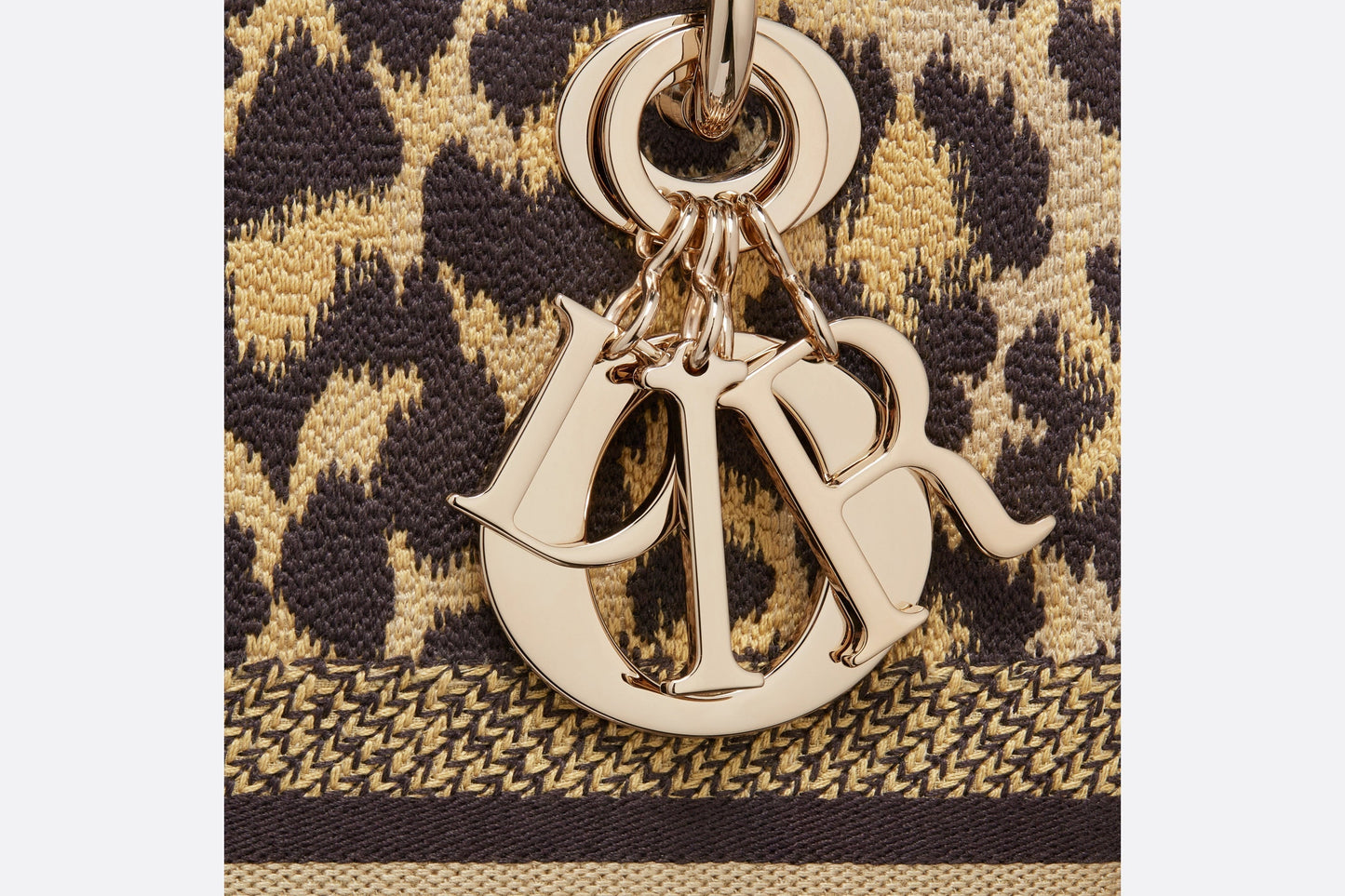 Medium Lady D-Lite Bag • Beige Multicolor Mizza Embroidery