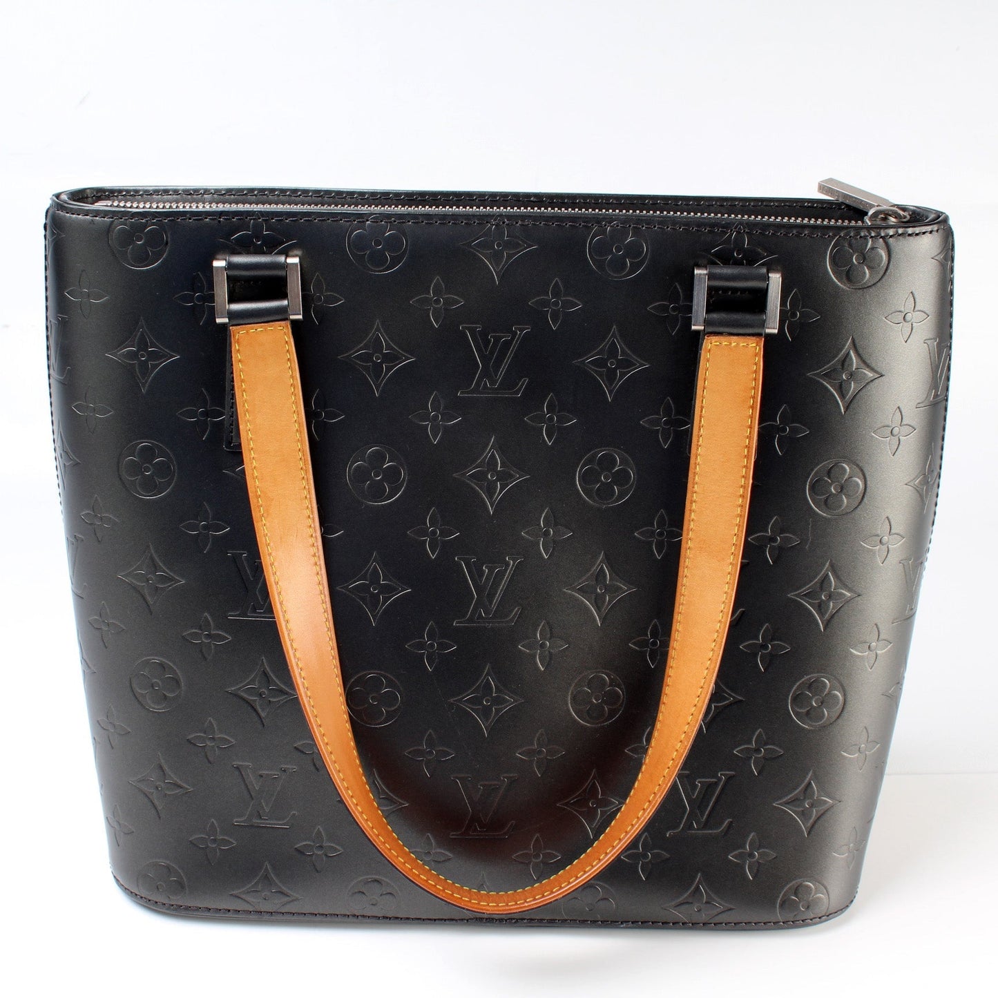 Stockton Monogram Mat Leather