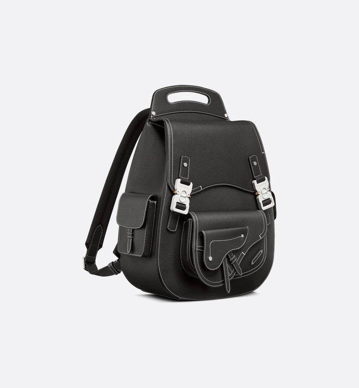 Maxi Gallop Backpack • Black Grained Calfskin