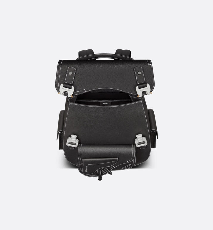 Maxi Gallop Backpack • Black Grained Calfskin