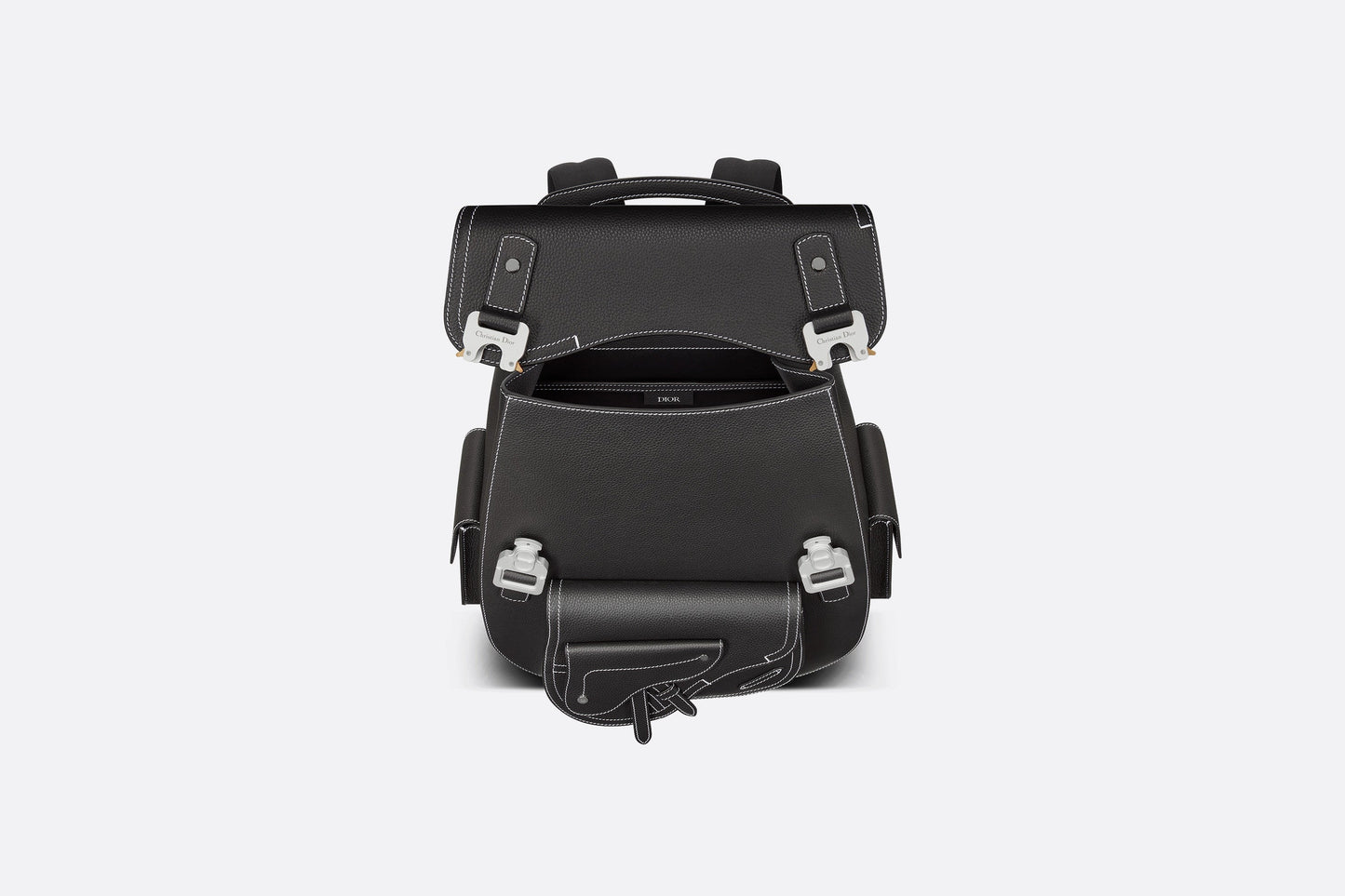 Maxi Gallop Backpack • Black Grained Calfskin