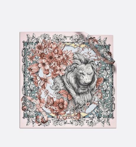 La Force Square Scarf • Rose Des Vents Silk Twill