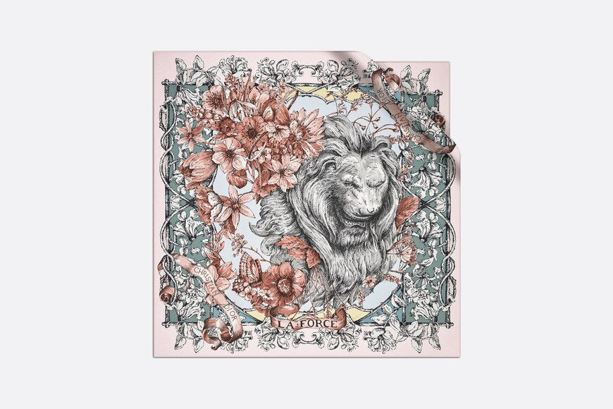 La Force Square Scarf • Rose Des Vents Silk Twill