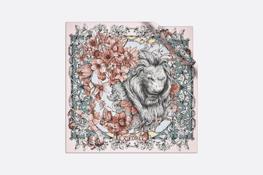 La Force Square Scarf • Rose Des Vents Silk Twill