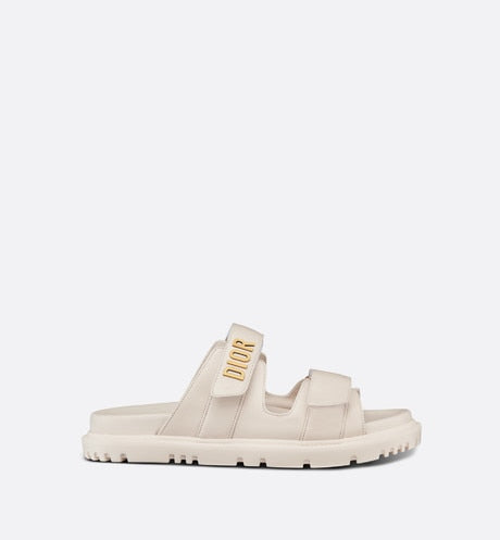 Dioract Slide • White Lambskin