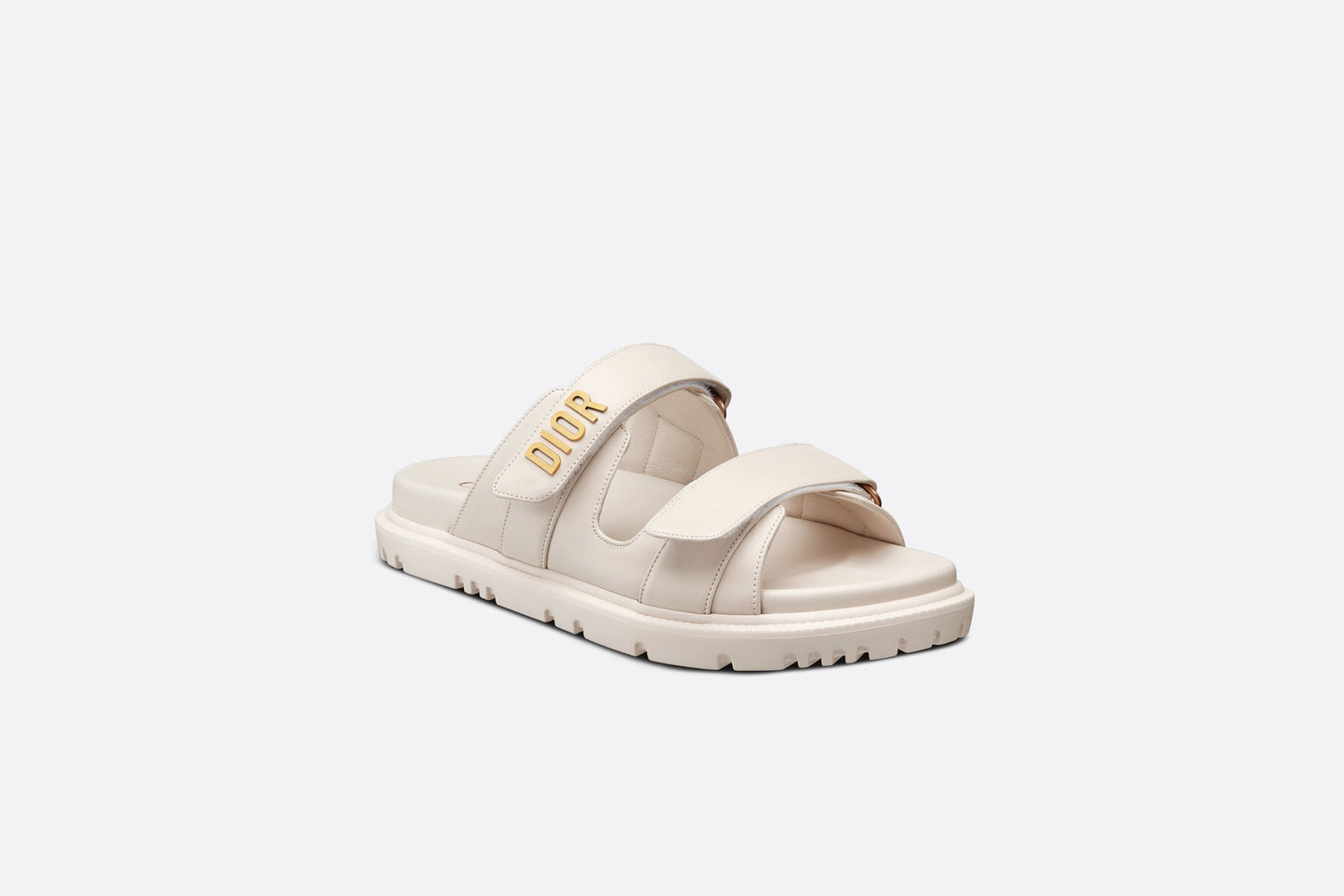 Dioract Slide • White Lambskin