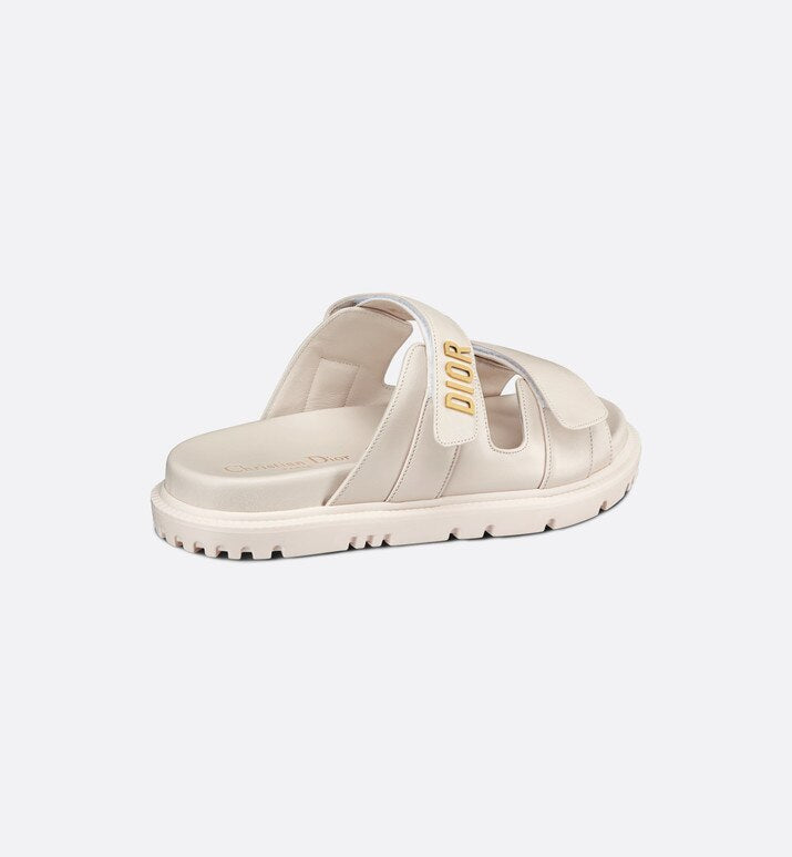 Dioract Slide • White Lambskin