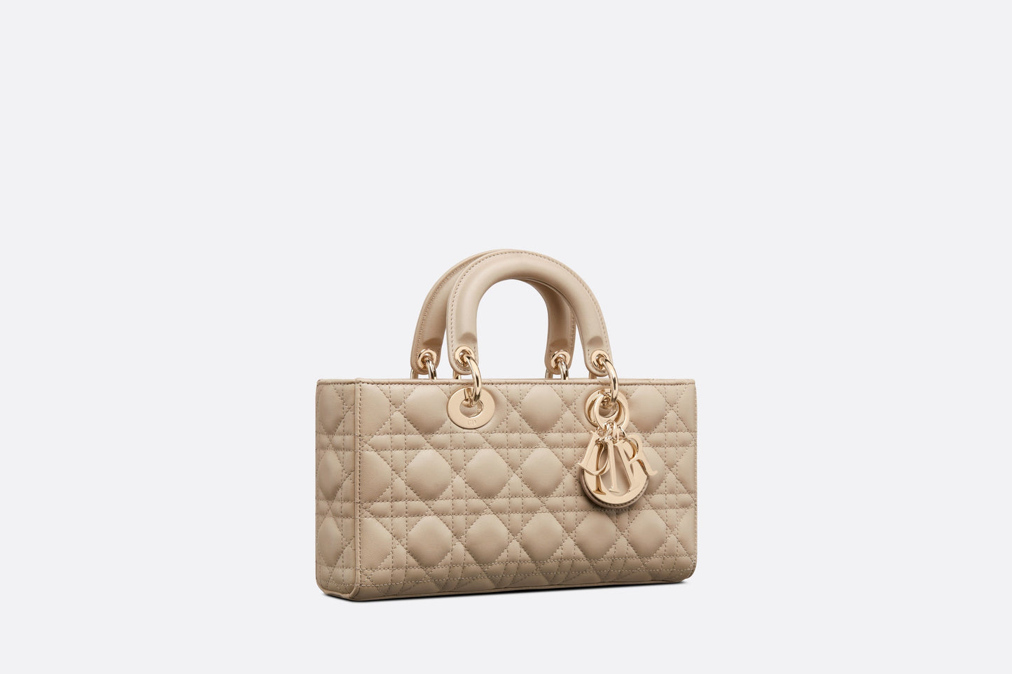 Medium Lady D-Joy Bag • Sand-Colored Cannage Lambskin
