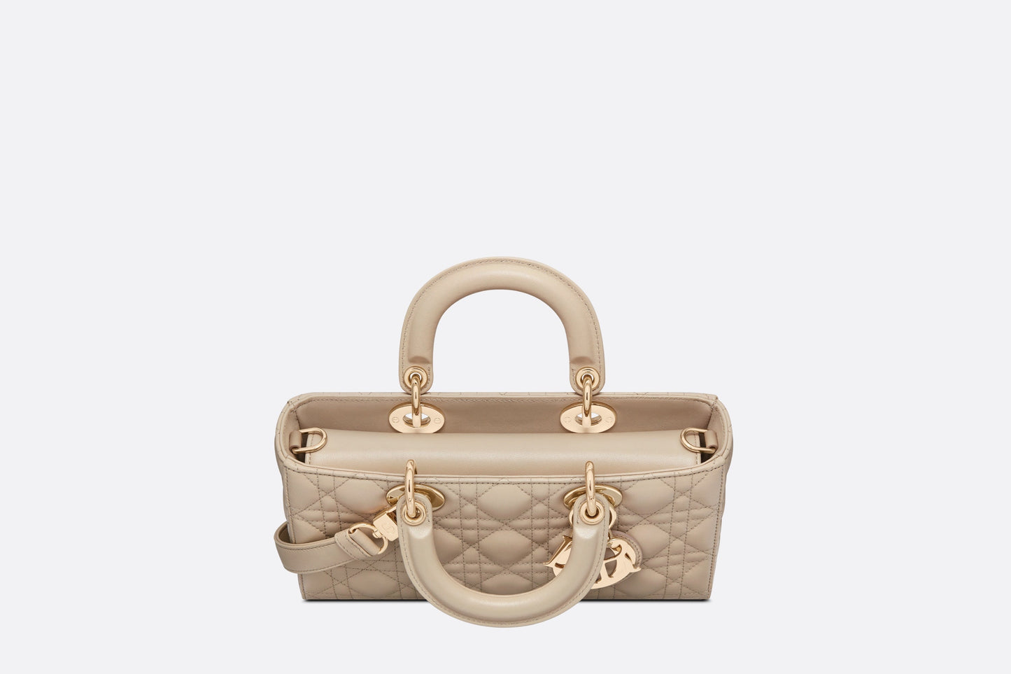 Medium Lady D-Joy Bag • Sand-Colored Cannage Lambskin