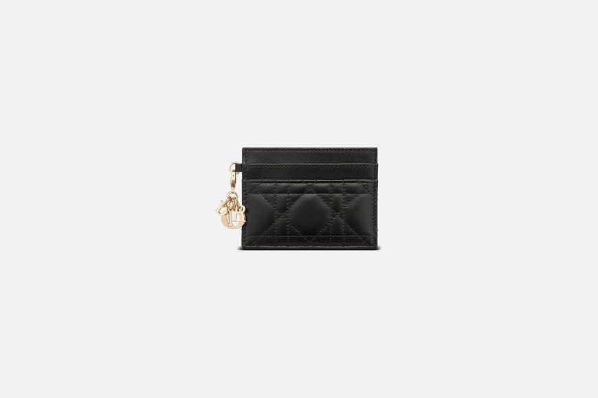 Lady Dior Five-Slot Card Holder • Black Cannage Lambskin