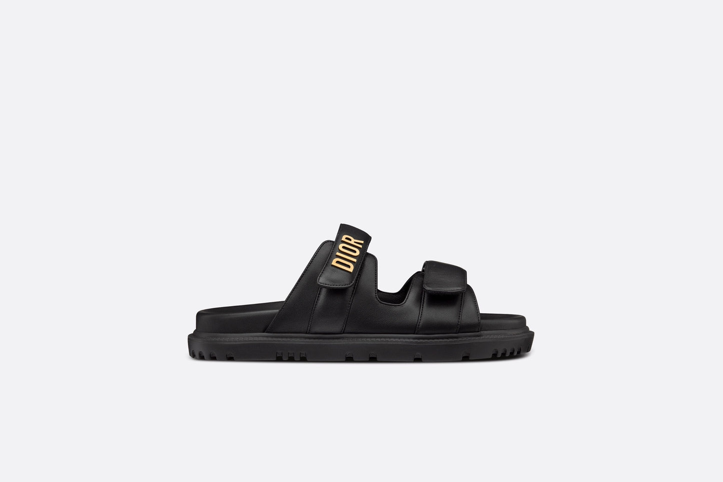 Dioract Slide • Black Lambskin