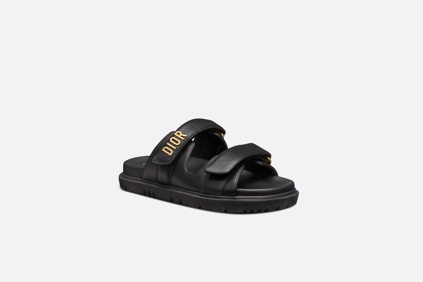 Dioract Slide • Black Lambskin