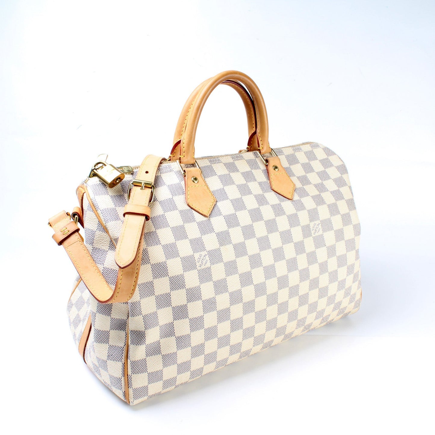 Speedy 35 With Bandouliere Damier Azur