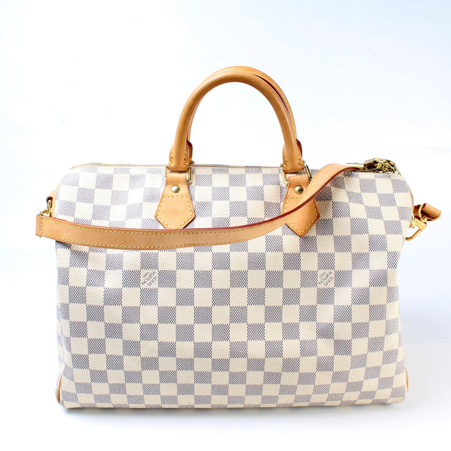 Speedy 35 With Bandouliere Damier Azur