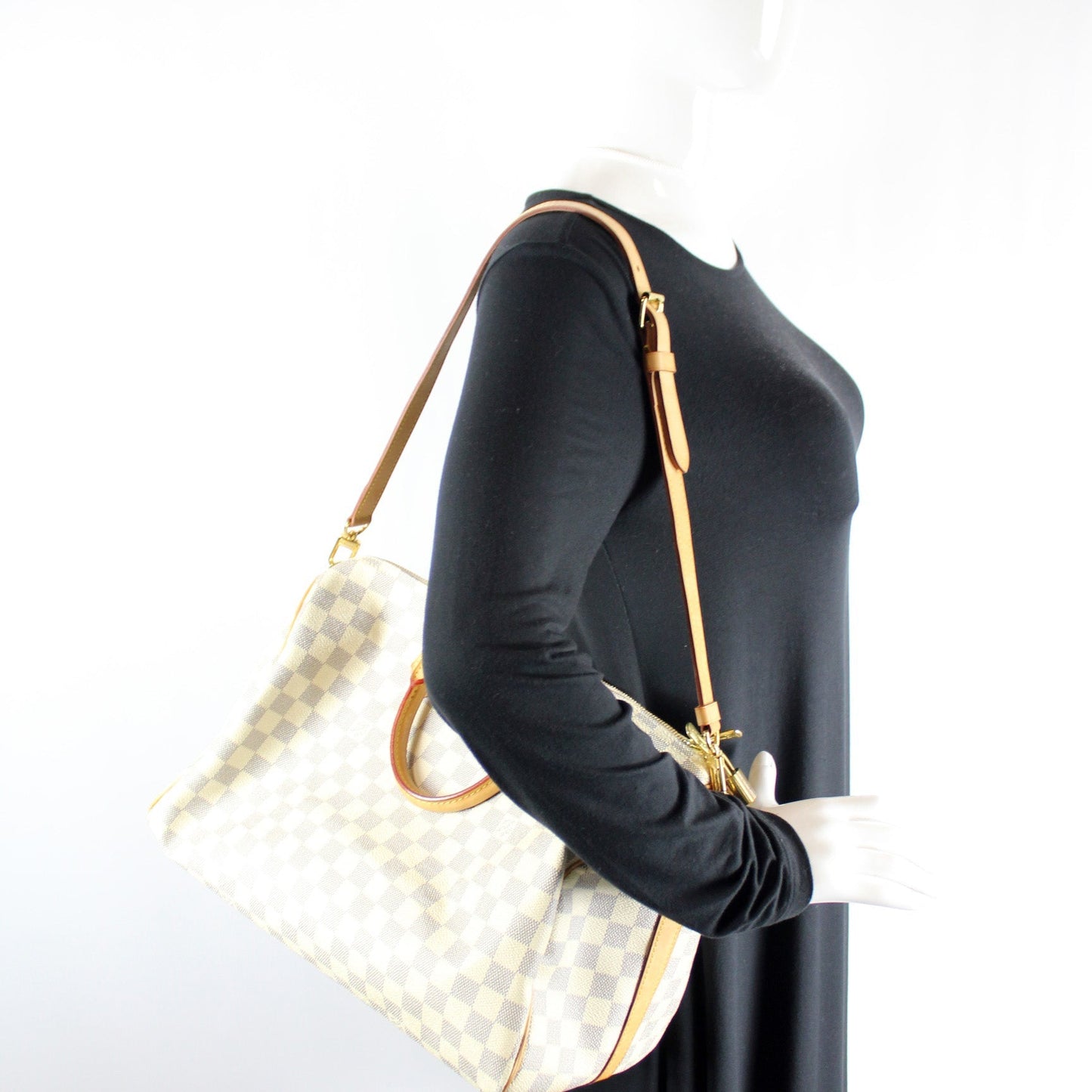 Speedy 35 With Bandouliere Damier Azur