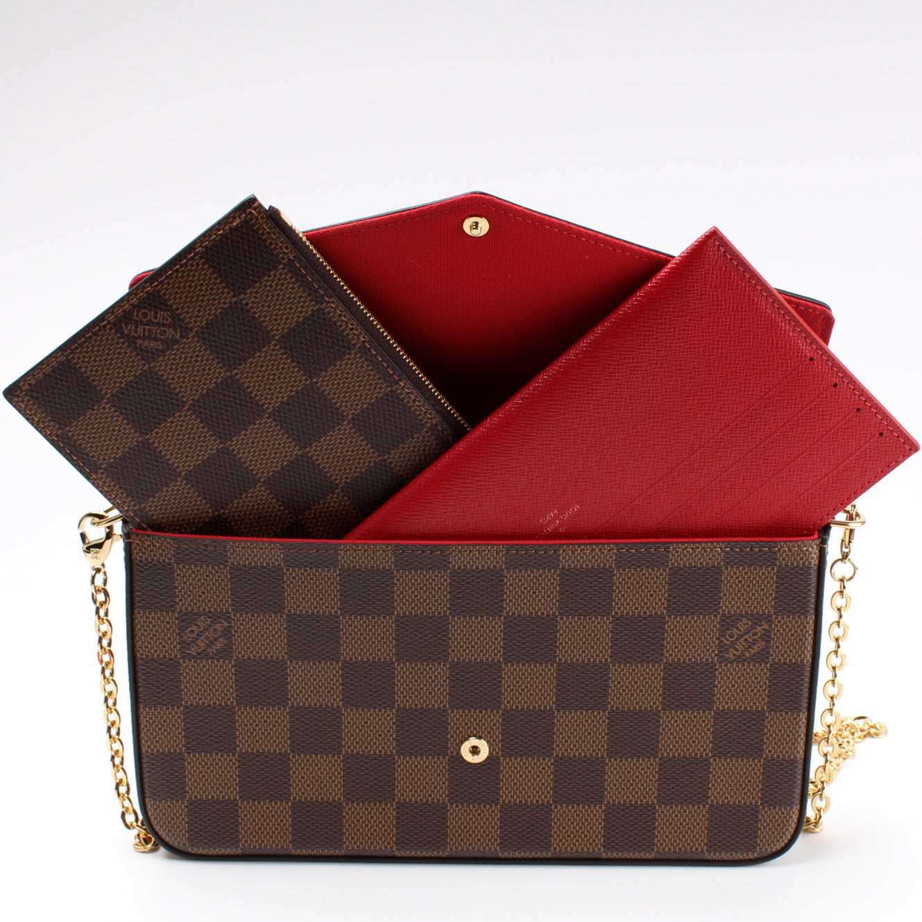 Pochette Felicie Damier Ebene