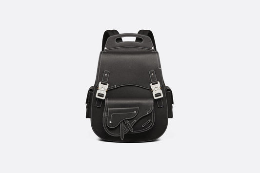 Maxi Gallop Backpack • Black Grained Calfskin