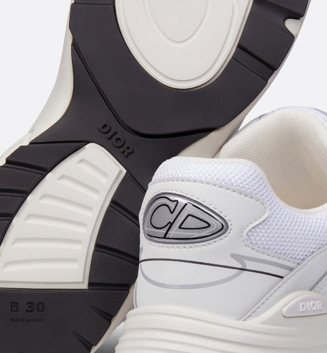 B30 Sneaker • White Mesh and Technical Fabric