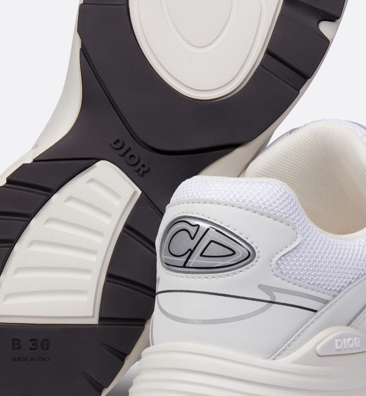 B30 Sneaker • White Mesh and Technical Fabric