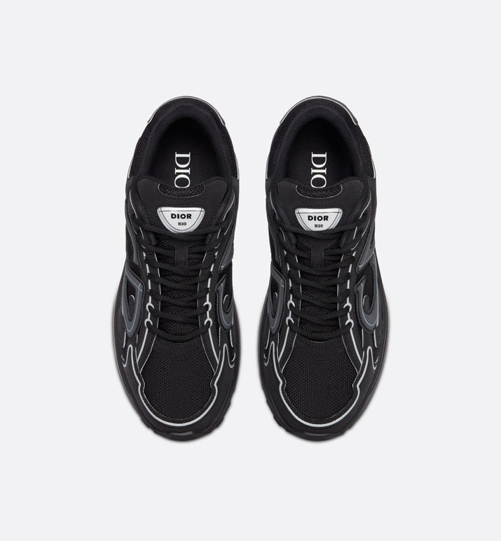 B30 Sneaker • Black Mesh and Technical Fabric