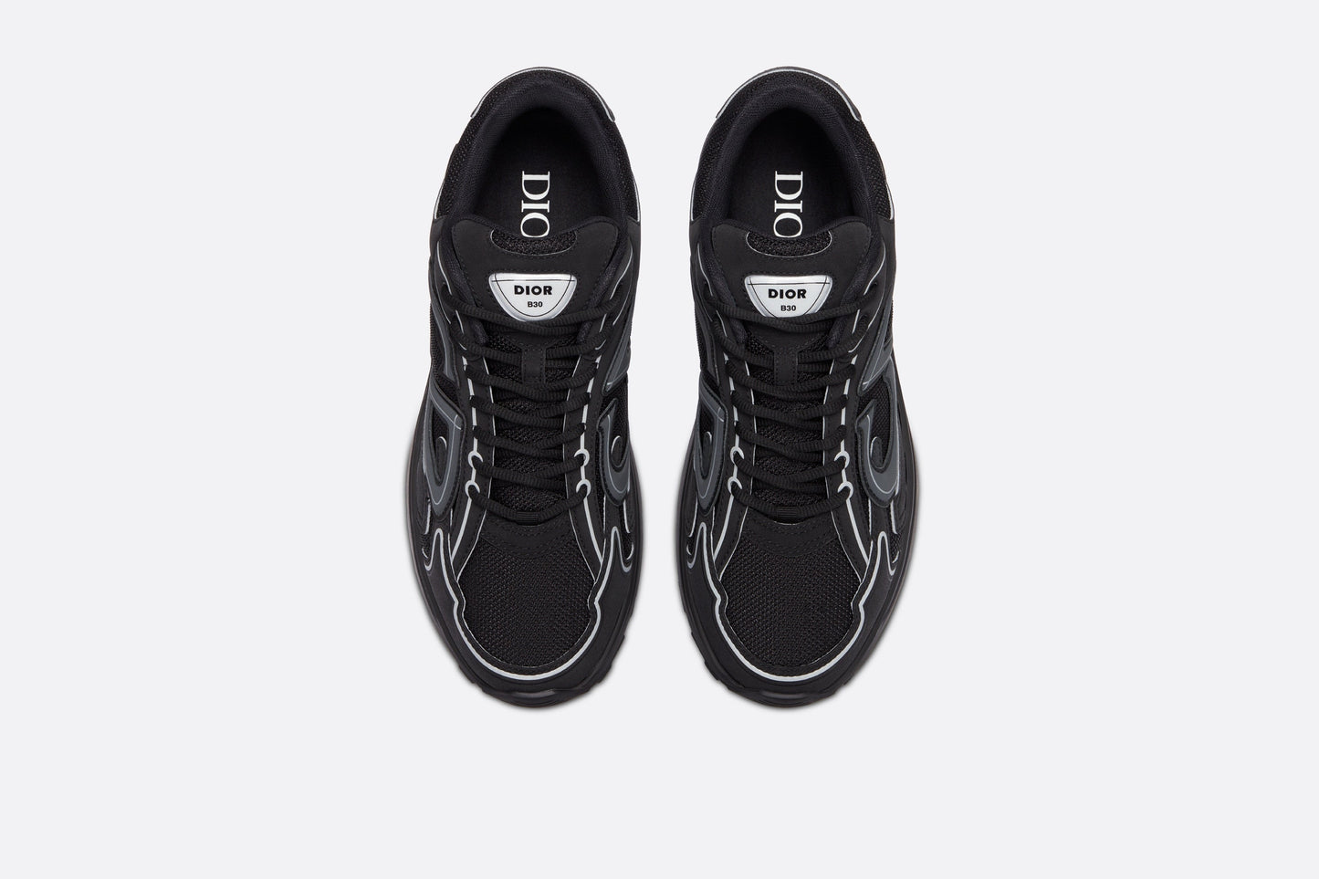 B30 Sneaker • Black Mesh and Technical Fabric