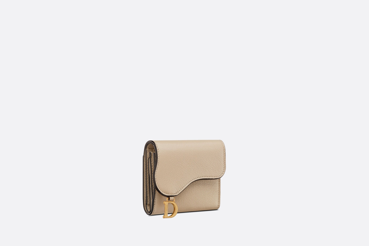 Saddle Lotus Wallet • Sand-Colored Goatskin