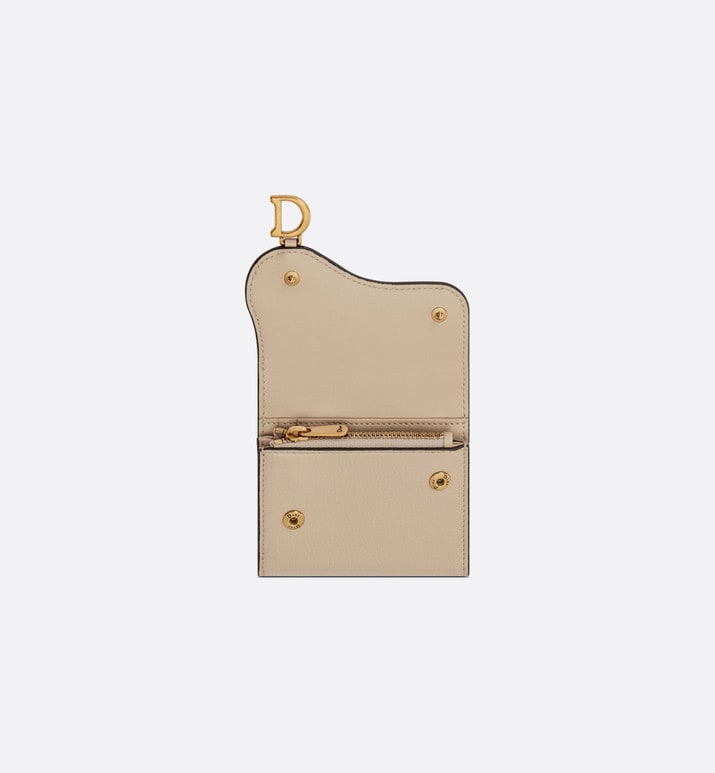 Saddle Lotus Wallet • Sand-Colored Goatskin