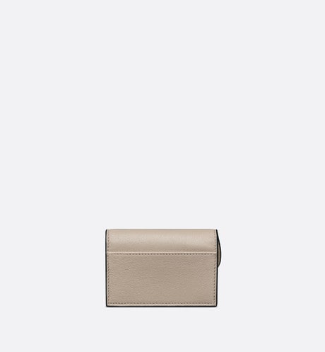 Saddle Flap Card Holder • Sand-Colored Goatskin