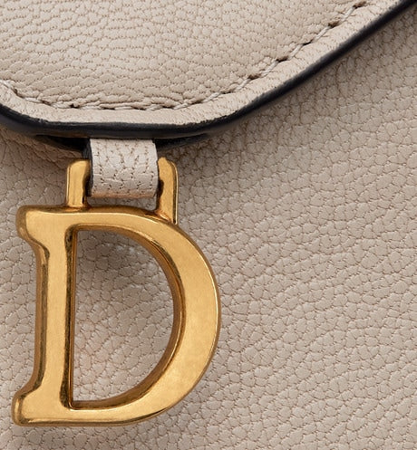 Saddle Flap Card Holder • Sand-Colored Goatskin