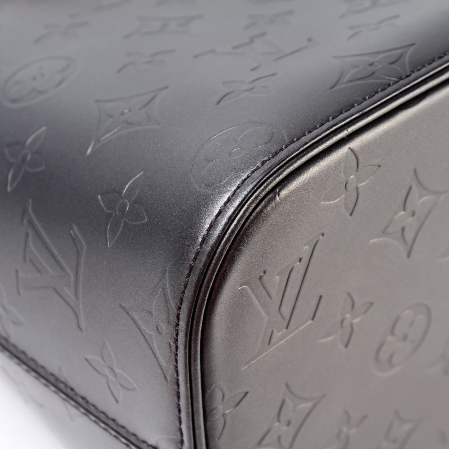 Stockton Monogram Mat Leather