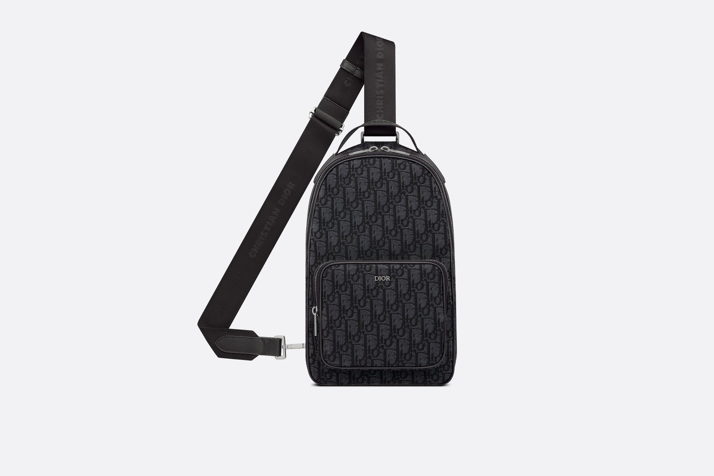 Mini Rider Backpack • Beige and Black Dior Oblique Jacquard