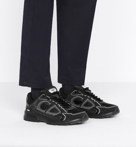 B30 Sneaker • Black Mesh and Technical Fabric