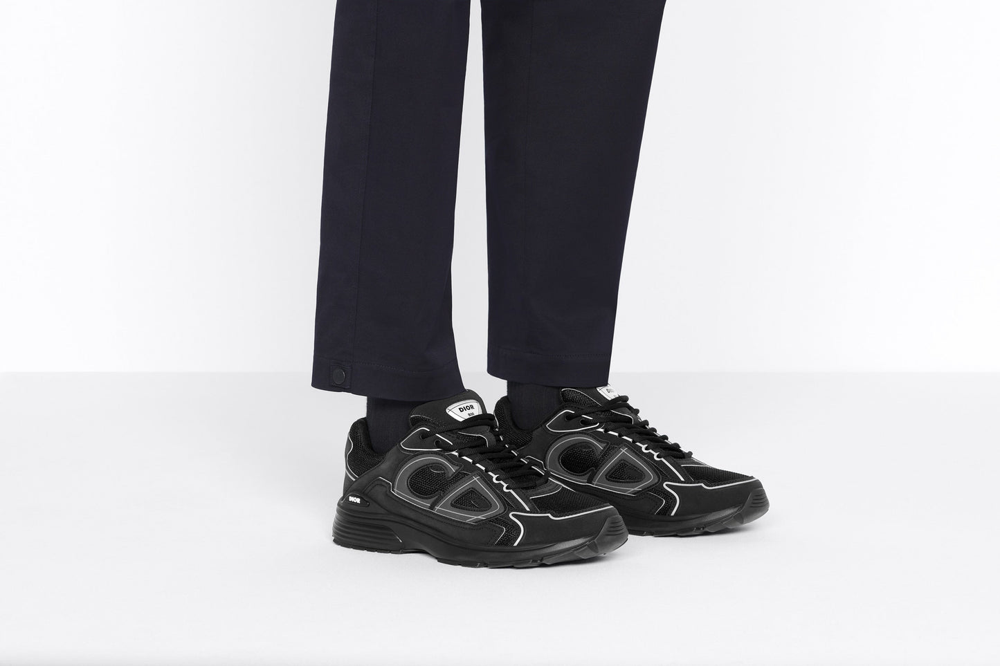 B30 Sneaker • Black Mesh and Technical Fabric