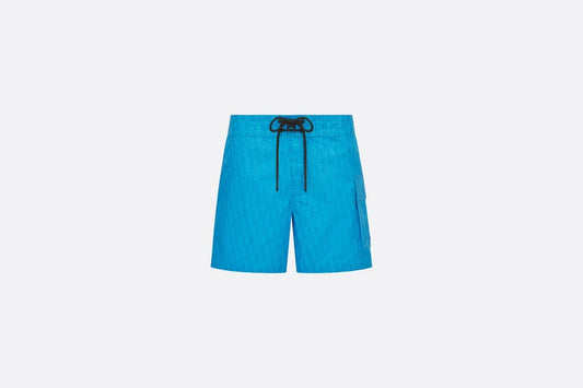 Dior Oblique Swim Shorts • Blue Technical Fabric