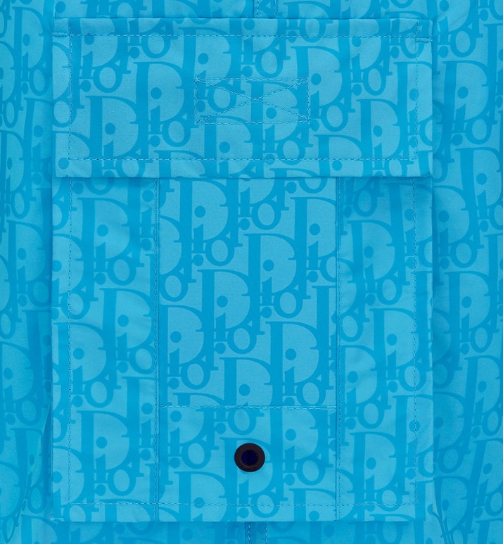 Dior Oblique Swim Shorts • Blue Technical Fabric