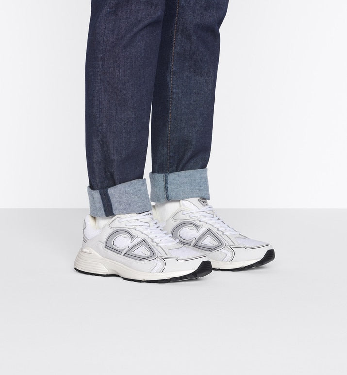 B30 Sneaker • White Mesh and Technical Fabric