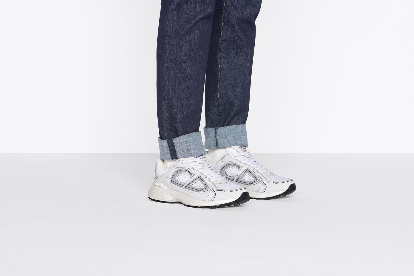 B30 Sneaker • White Mesh and Technical Fabric