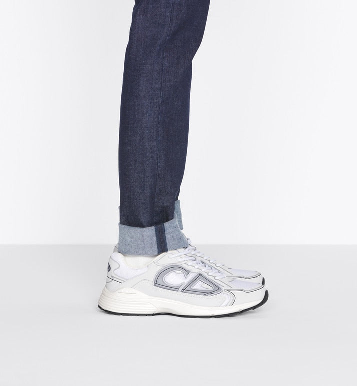 B30 Sneaker • White Mesh and Technical Fabric