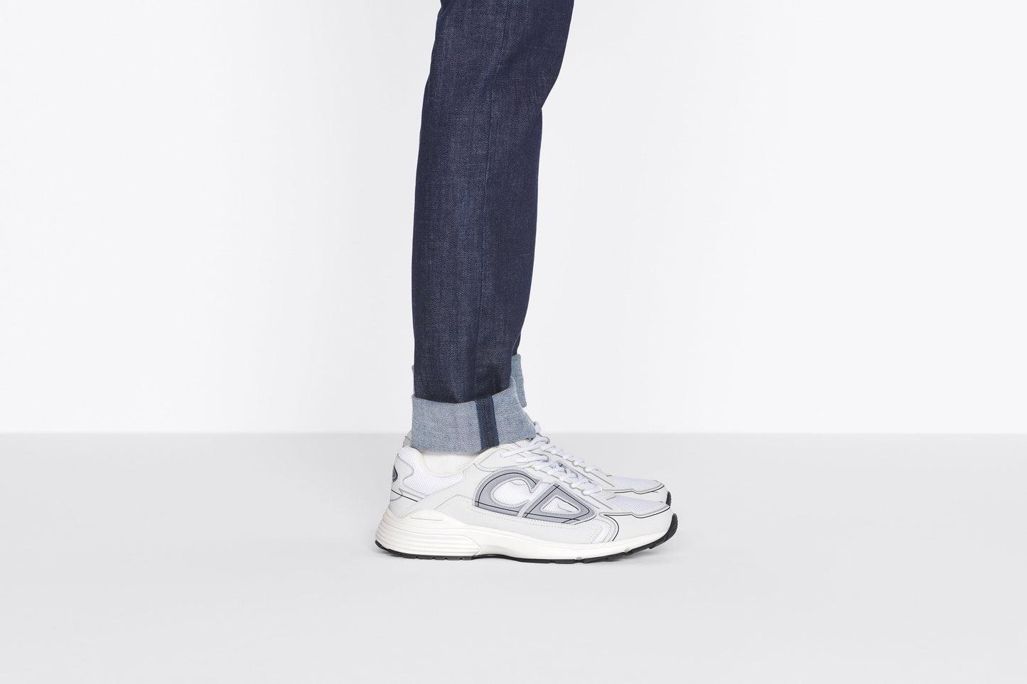 B30 Sneaker • White Mesh and Technical Fabric