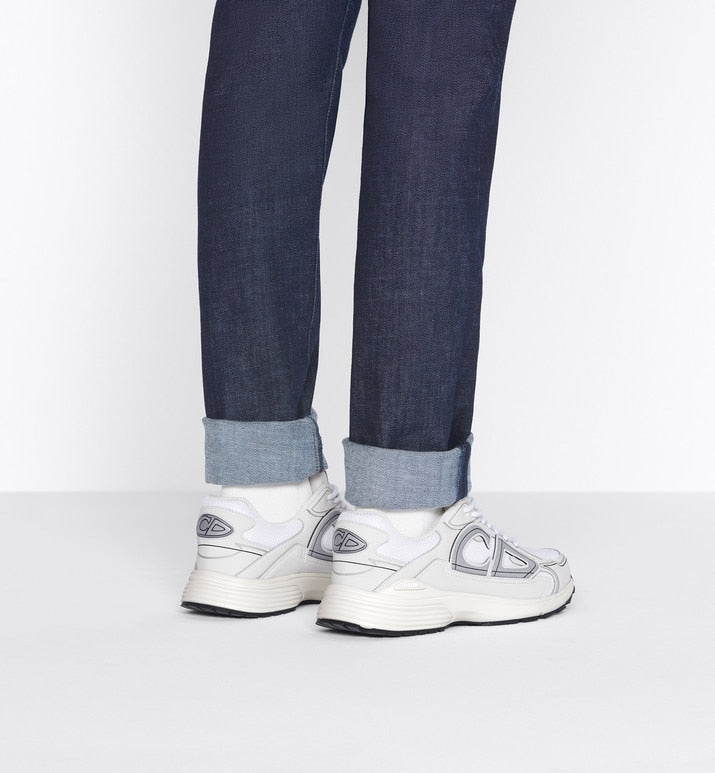 B30 Sneaker • White Mesh and Technical Fabric